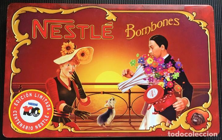 Casse e cassette metalliche: FANTASTICA CAJA DE CHAPA METALICA LITOGRAFIADA DE NESTL&Eacute; EDICION LIMITADA CENTENARIO