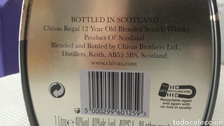 Cajas y cajitas met&aacute;licas: Lata Chivas Regal - Foto 5