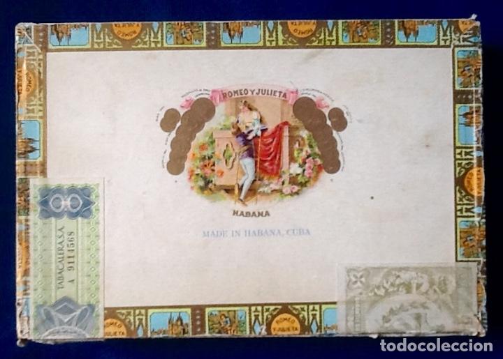 Cajas y cajitas met&aacute;licas: CAJA DE PUROS HABANOS. ROMEO Y JULIETA. . .ENVIO INCLUIDO EN EL PRECIO.
