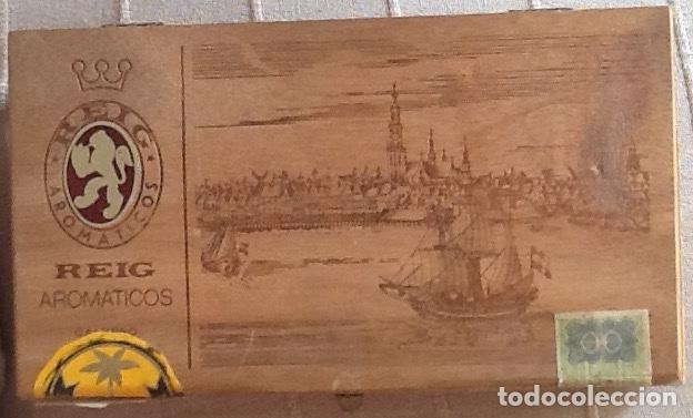 Cajas y cajitas met&aacute;licas: CAJA DE PUROS REIG AROMATICOS... ENVIO INCLUIDO EN EL PRECIO.