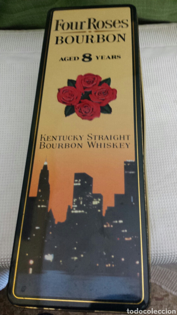 Cajas y cajitas met&aacute;licas: Lata Four Roses