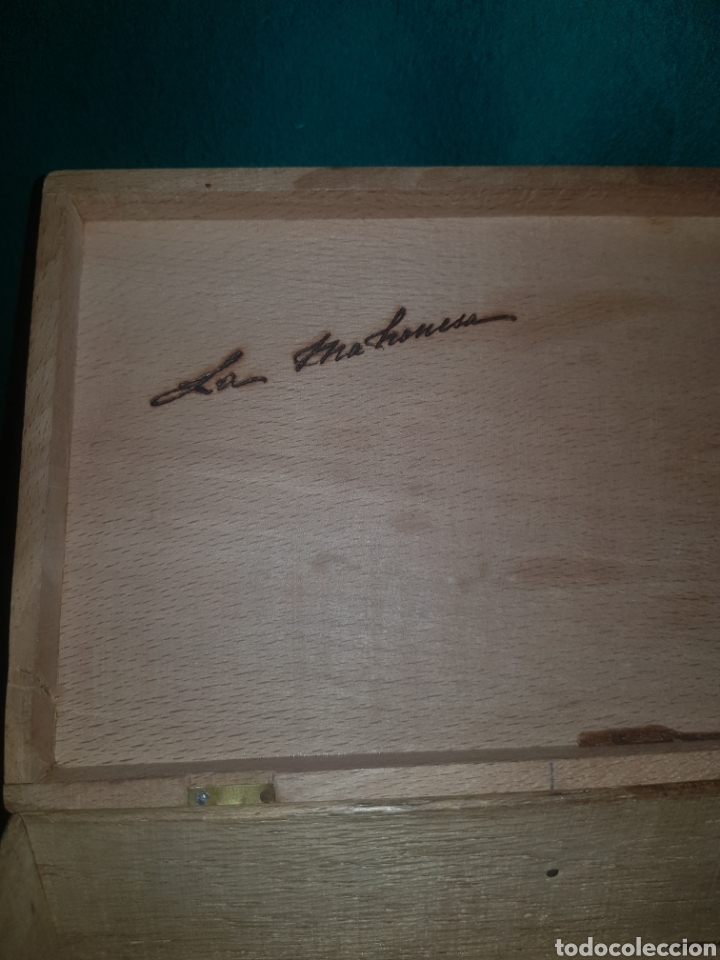 Cajas y cajitas met&aacute;licas: Caja de madera pintada toros - Foto 2