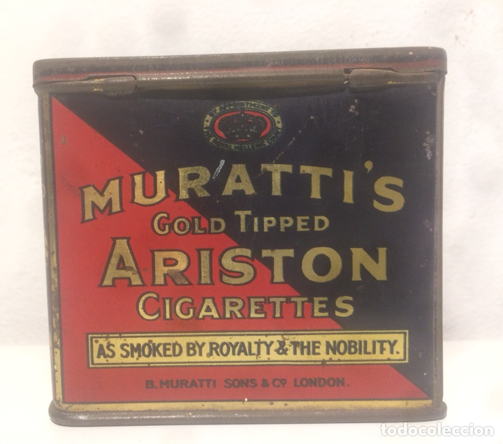Boxes and metal boxes: Cajetilla de cigarrillos de hojalata