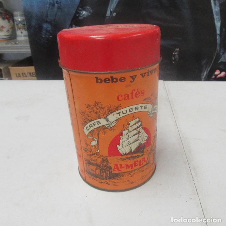 Cajas y cajitas met&aacute;licas: antigua y bonita lata publicidad cafes almela