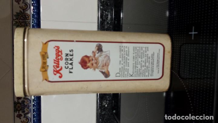 Cajas y cajitas met&aacute;licas: Caja seregrafiada de  kelloggs. - Foto 2