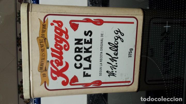 Cajas y cajitas met&aacute;licas: Caja seregrafiada de  kelloggs. - Foto 3
