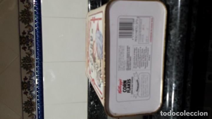 Cajas y cajitas met&aacute;licas: Caja seregrafiada de  kelloggs. - Foto 5