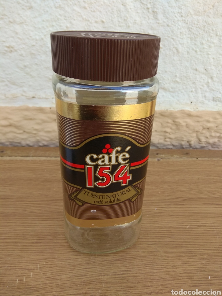 antiguo bote de cristal café 154 200gr año Comprar