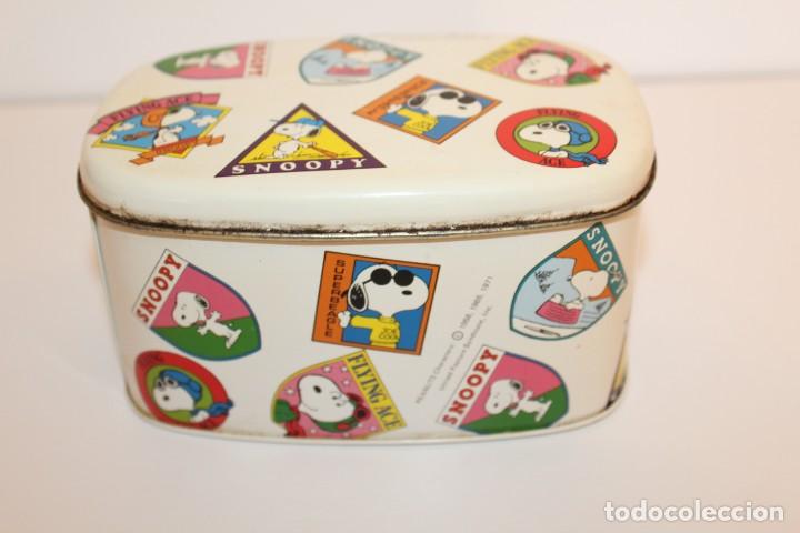 Cajas y cajitas met&aacute;licas: LATA O CAJA LITOGRAFIADA DE SNOOPY - A&Ntilde;O 71