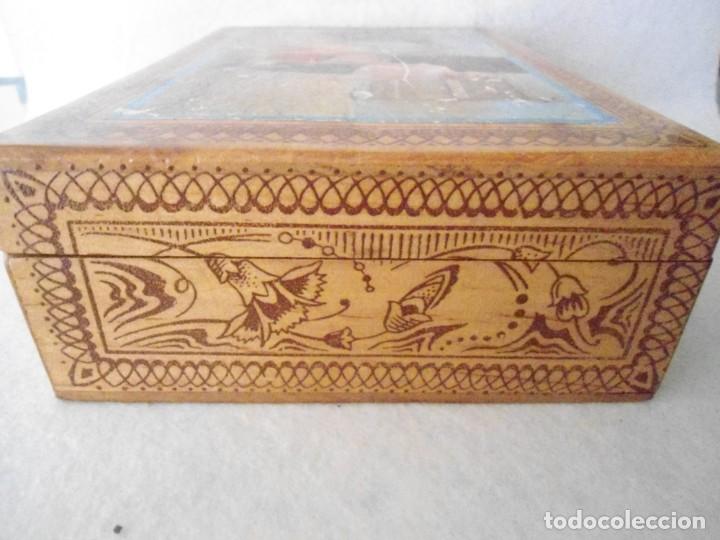 Cajas y cajitas met&aacute;licas: ANTIGUA CAJA DE MADERA - Foto 3