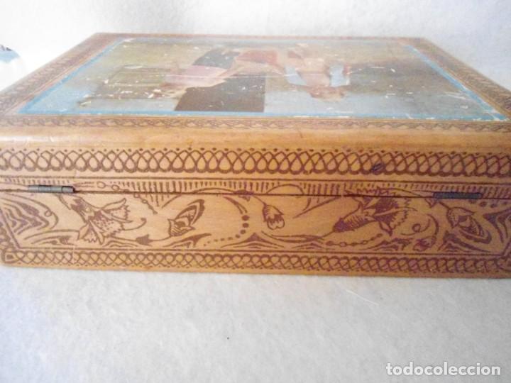 Cajas y cajitas met&aacute;licas: ANTIGUA CAJA DE MADERA - Foto 4