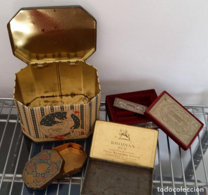 Cajas y cajitas met&aacute;licas: Lote 4 cajas de colecci&oacute;n - Foto 3