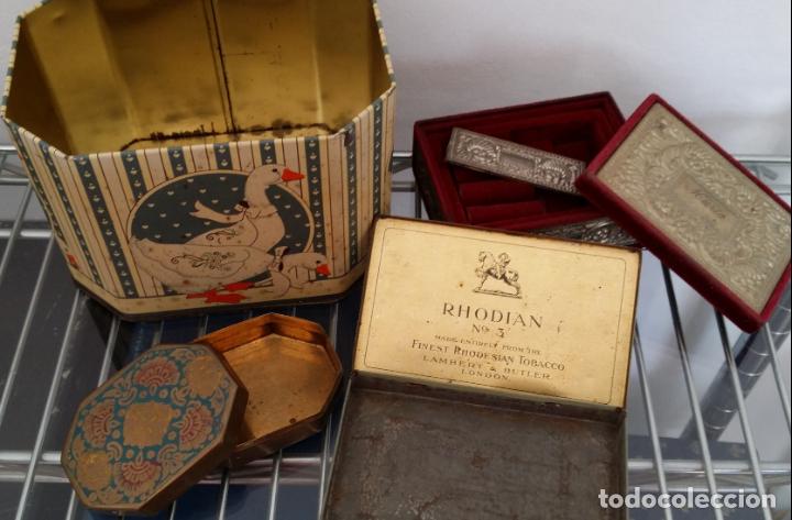 Cajas y cajitas met&aacute;licas: Lote 4 cajas de colecci&oacute;n - Foto 4
