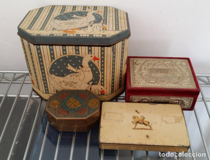 Cajas y cajitas met&aacute;licas: Lote 4 cajas de colecci&oacute;n - Foto 5