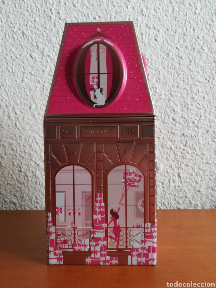 Cajas y cajitas met&aacute;licas: Caja vac&iacute;a met&aacute;lica Lanc&ocirc;me Par&iacute;s - Perfume cosm&eacute;tica
