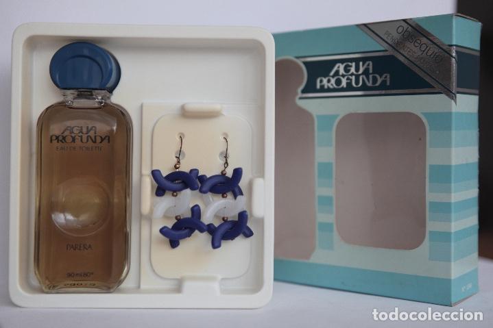 Cajas y cajitas met&aacute;licas: ESTUCHE COLONIA AGUA PROFUNDA 90 ML + PENDIENTES FANTAS&Iacute;A. ORIGINAL. UNICO. DESCATALOGADO.