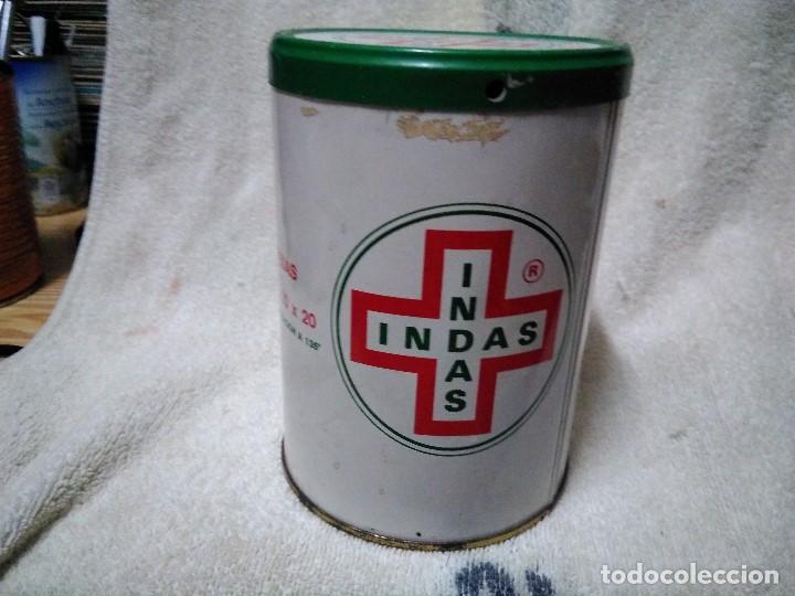 Cajas y cajitas met&aacute;licas: ANTIGUO BOTE DE GASAS - Foto 3