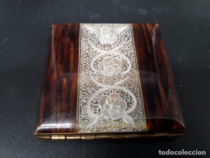 Cajas y cajitas met&aacute;licas: Polvera art Nouveau - Foto 4