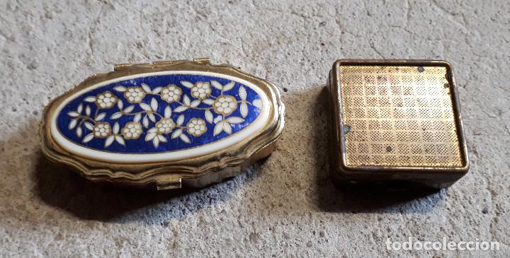 Caixas e caixinhas met&aacute;licas: 2 cajitas peque&ntilde;as