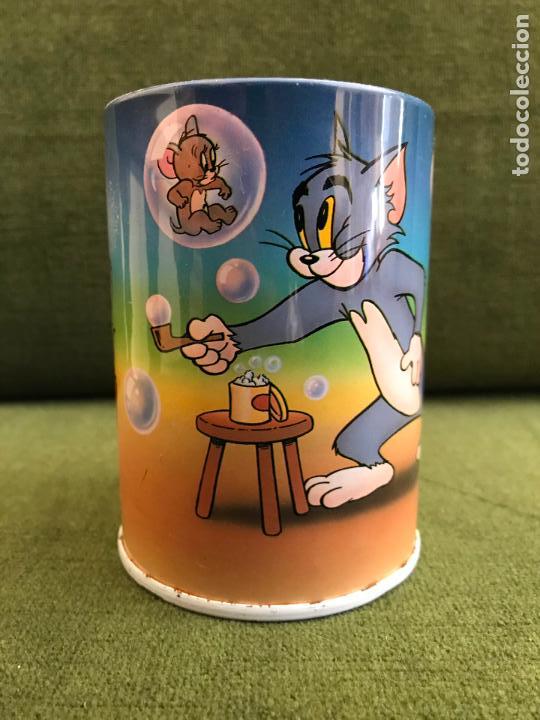 Cajas y cajitas met&aacute;licas: ANTIGUO LAPICERO DE METAL TOM Y JERRY