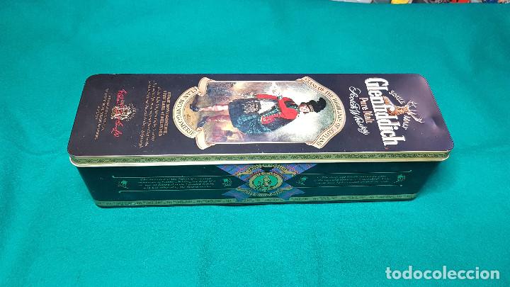 Cajas y cajitas met&aacute;licas: CAJA METALICA DE WHISKY GLENFIDDICH (VACIA)