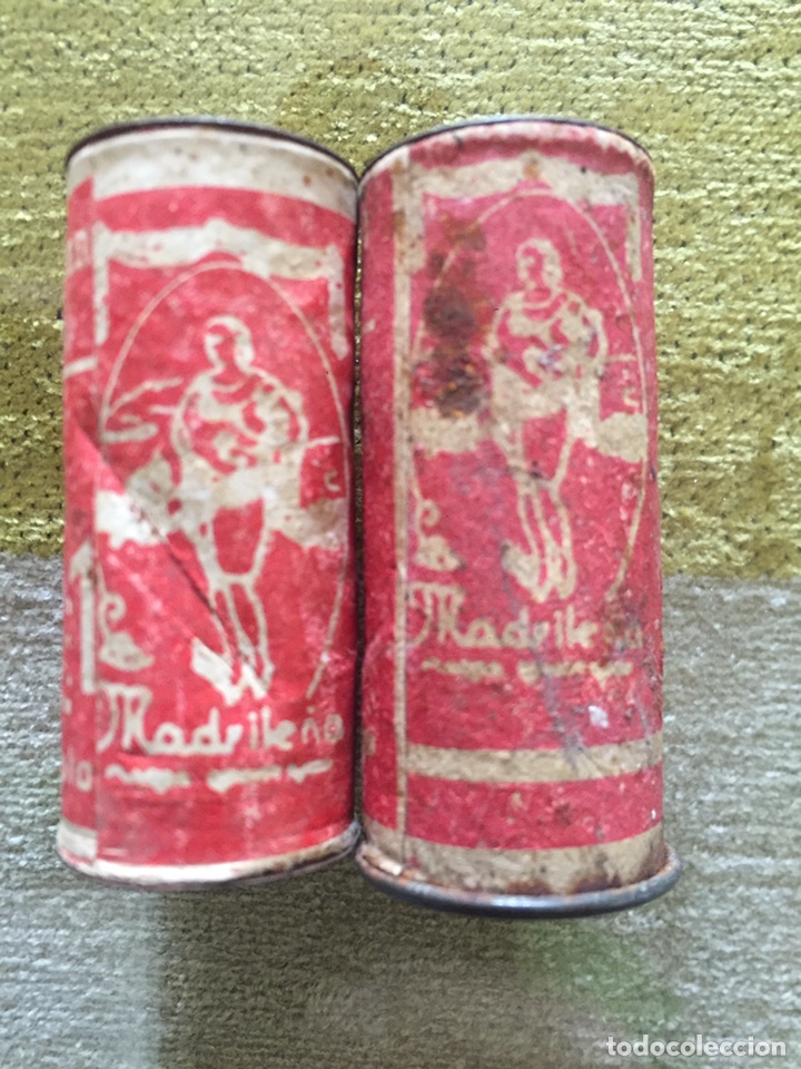 Cajas y cajitas met&aacute;licas: Dos tubos de condimentos la Madrile&ntilde;a, como se ven