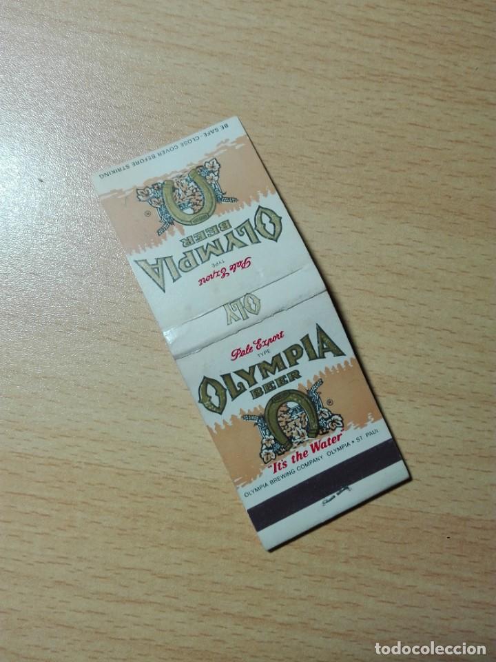 Casse e cassette metalliche: CAJA CERILLAS - OLYMPIA BEER - CERVEZA USA