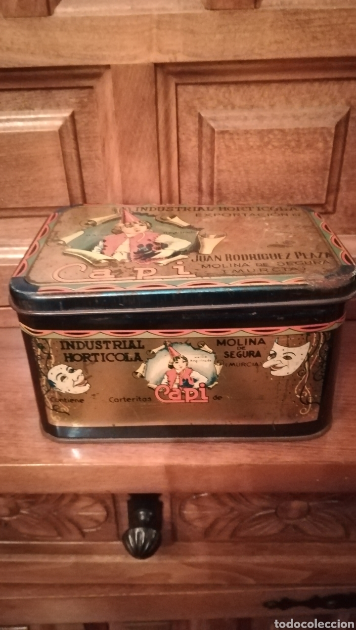 Cajas y cajitas met&aacute;licas: Antigua caja metalica de Industrial Horticola Capi