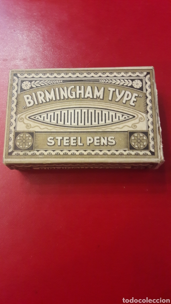 Bo&icirc;tes et petites bo&icirc;tes m&eacute;talliques: Birmingham Type steel Pens con plumillas