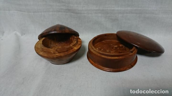 Cajas y cajitas met&aacute;licas: LOTE DE 2 CAJAS DE MADERA TIPO JOYERO