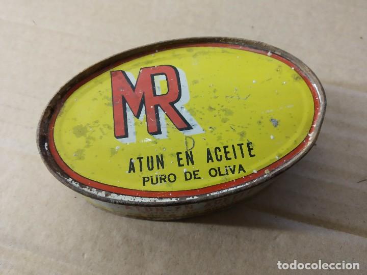Blechdosen und Kisten: CONSERVAS DE ATUN EN ACEITE DE OLIVA MR, MARTINEZ Y RODENAS, TARIFA CADIZ.