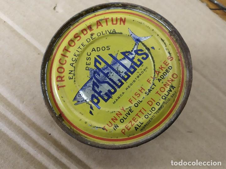 Cajas y cajitas met&aacute;licas: CONSERVAS PESELLES, TROCITOS DE ATUN EN ACEITE DE OLIVA. LAS PALMAS DE GRAN CANARIA.
