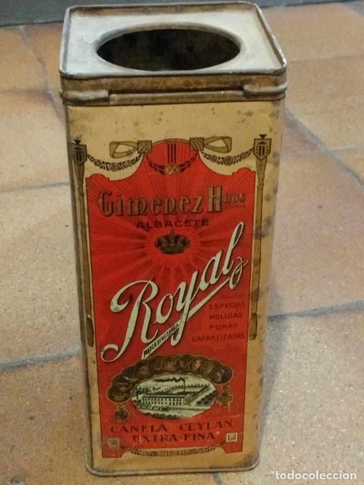 Casse e cassette metalliche: Royal Gimenez hermanos Albacete. Canela, Fabrica de chocolates tes, La Pajarita Dulces, pastas.