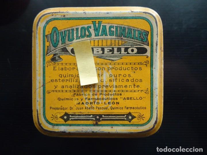 Cajas y cajitas met&aacute;licas: caja metalica abello astorga leon ovulos vaginales farmacia medicina medico ginecologia mujer vagina