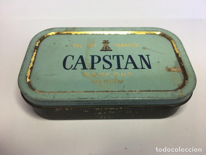 Bo&icirc;tes et petites bo&icirc;tes m&eacute;talliques: CAJA VACIA DE METAL CIGARRILLOS CAPSTAN NAVY CUT