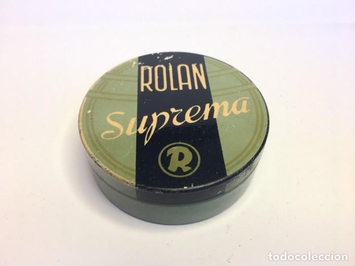 Bo&icirc;tes et petites bo&icirc;tes m&eacute;talliques: ANTIGUA CAJA DE METAL ROLAN SUPREMA