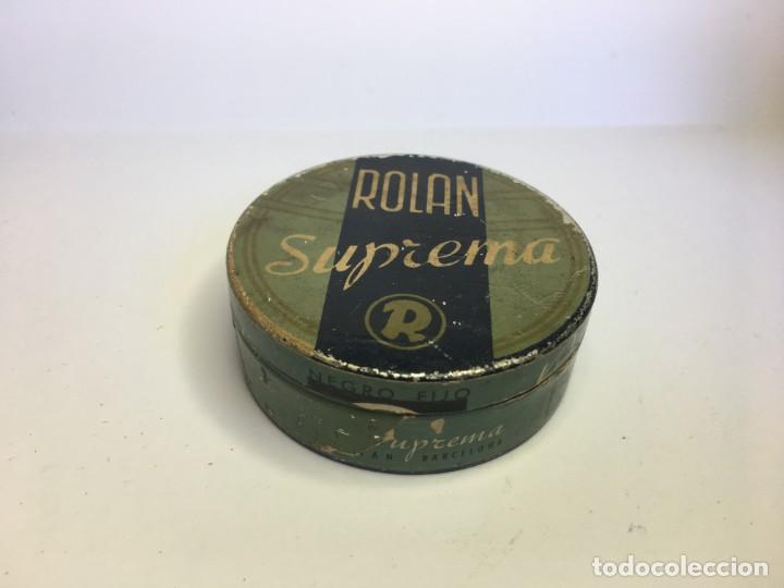 Bo&icirc;tes et petites bo&icirc;tes m&eacute;talliques: ANTIGUA CAJA DE METAL ROLAN SUPREMA