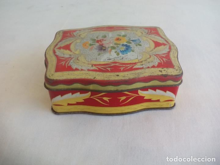 Cajas y cajitas met&aacute;licas: VINTAGE CAJA DE METAL DE HOLANDA DE BOMBONES O GALLETAS, JOYERO HOLLAND. METAL TIN. BOX