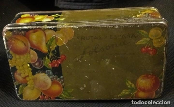 Cajas y cajitas met&aacute;licas: CAJA DE LATA FRUTAS DE ESPA&Ntilde;A SOLSONA.
