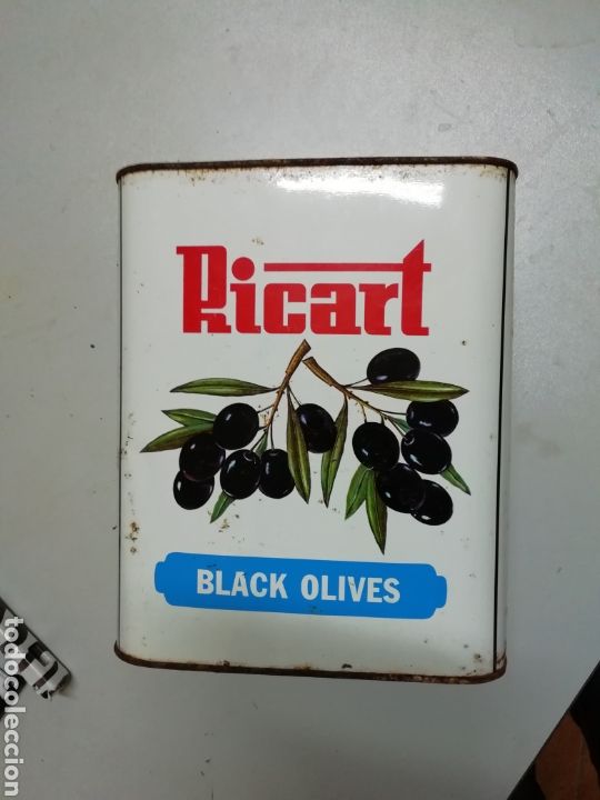 Cajas y cajitas met&aacute;licas: Lata aceitunas Ricart - Foto 1