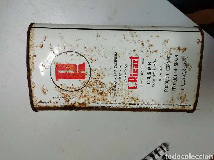 Cajas y cajitas met&aacute;licas: Lata aceitunas Ricart - Foto 4