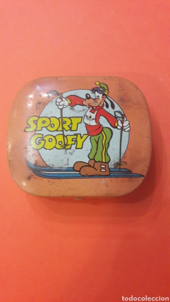 Bo&icirc;tes et petites bo&icirc;tes m&eacute;talliques: Walt Disney Sport Goofy cajita original