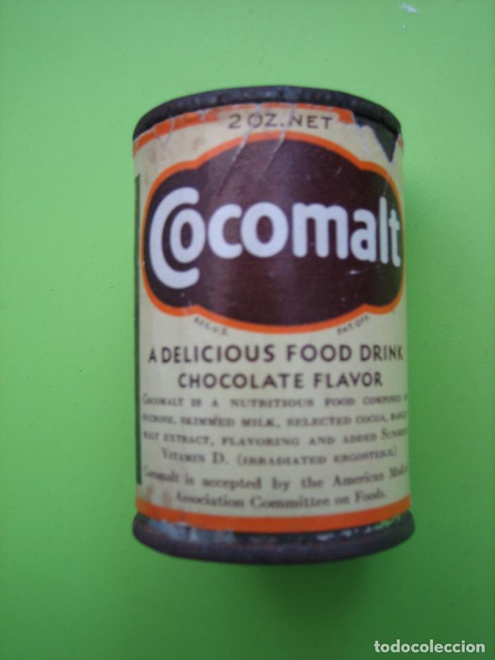 Cajas y cajitas met&aacute;licas: Antiguo bote de Cocomalt. Made in USA