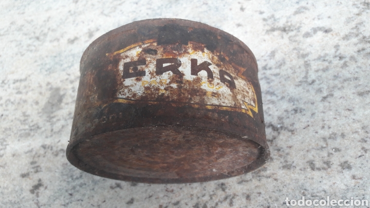 Blechdosen und Kisten: Antigua lata GRASA antigua