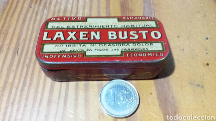 Cajas y cajitas met&aacute;licas: Lata laxen busto - Foto 1
