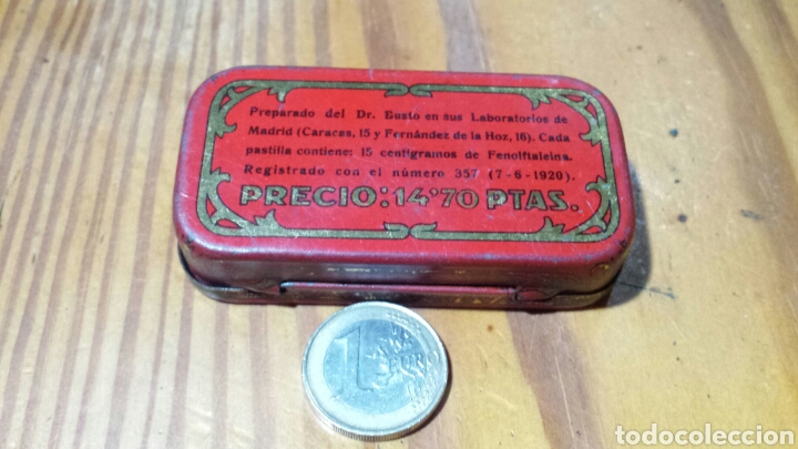 Cajas y cajitas met&aacute;licas: Lata laxen busto - Foto 2