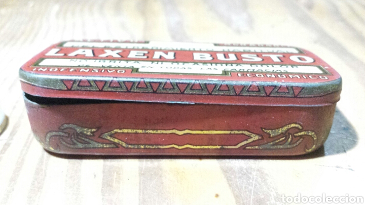 Cajas y cajitas met&aacute;licas: Lata laxen busto - Foto 4