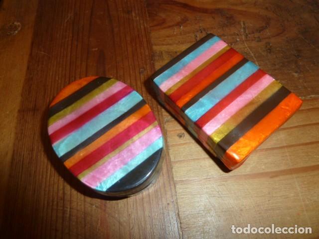 Cajas y cajitas met&aacute;licas: Lote cajitas de n&aacute;car