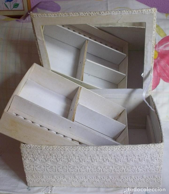 Cajas y cajitas met&aacute;licas: CAJA JOYERO DE TELA DRAPEADA - Foto 3