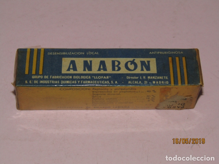 Bo&icirc;tes et petites bo&icirc;tes m&eacute;talliques: Antigua Caja de Farmacia Medicina Tubo Desecador de ANAB&Oacute;N de Laboratorio LLOFAR